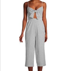 BCBGeneration Striped Seersucker Jumpsuit NWT 2